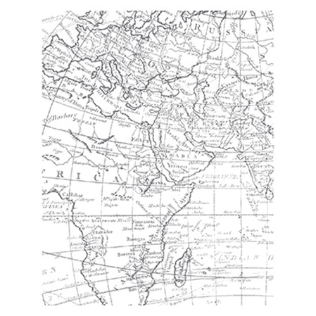 World Map Stamp