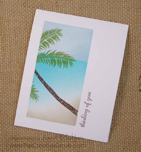 Stampscapes Palm Tree One Layer Creative Scenery Card (3)
