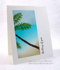 Stampscapes Palm Tree One Layer Creative Scenery Card (4)
