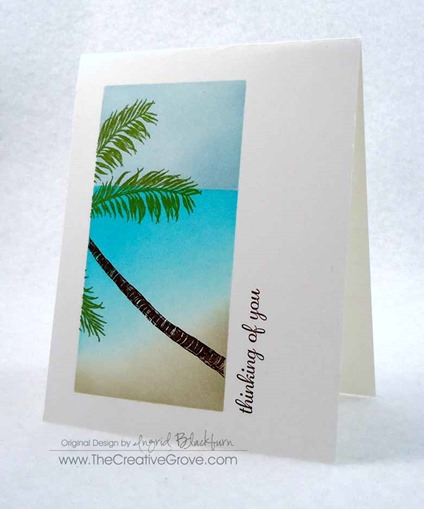 Stampscapes Palm Tree One Layer Creative Scenery Card (5)