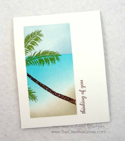 Stampscapes Palm Tree One Layer Creative Scenery Card (8)