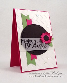Clean and Simple Flower Birthday Card (2)