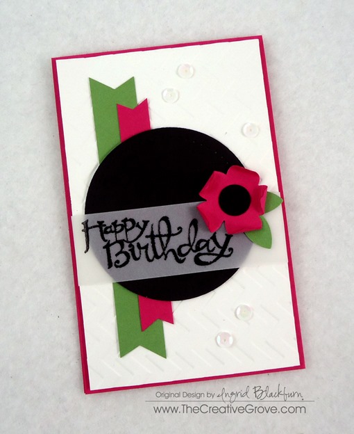Clean and Simple Flower Birthday Card (5)