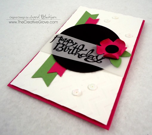 Clean and Simple Flower Birthday Card (8)