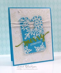 clean and simple snowflake tag card