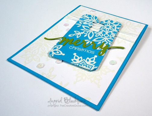 clean and simple snowflake card