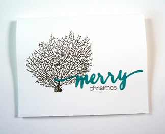 One Layer Christmas Cards