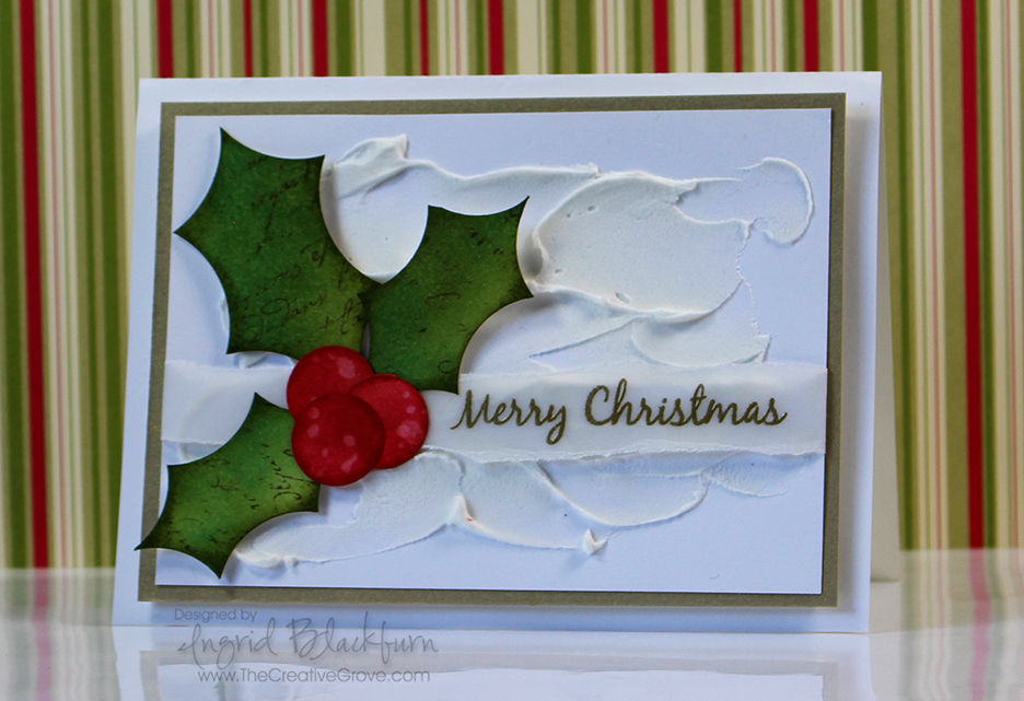 Christmas Cards with embossing paste