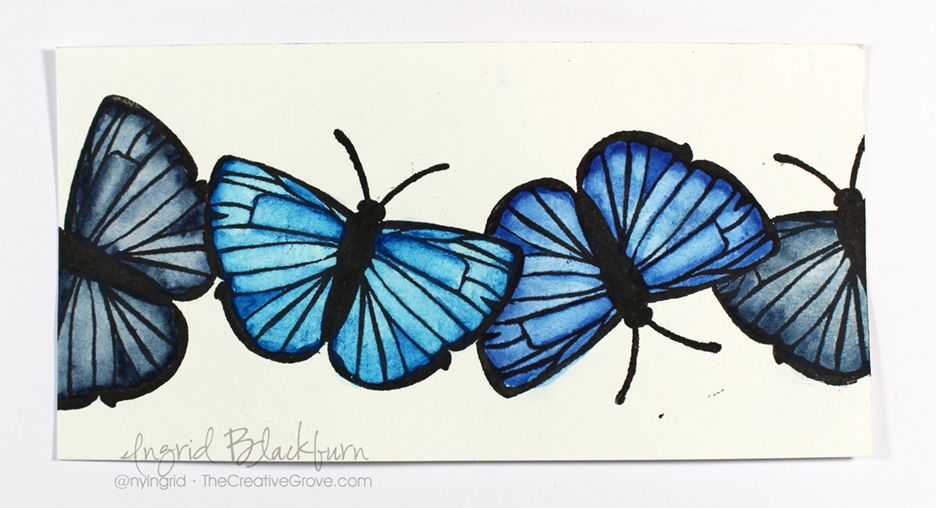 Mixed-Media-Watercolor-Butterflies-007