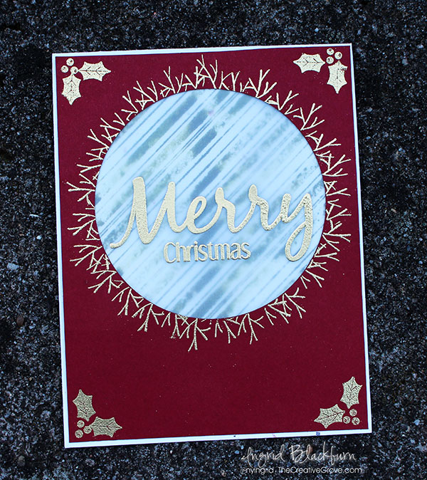 Embossing on Vellum - DIY Christmas Cards