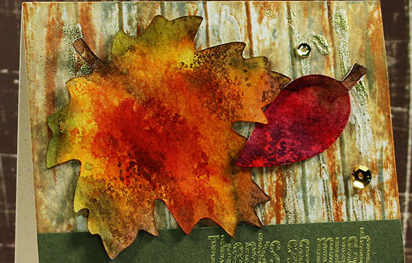 nature-mixed-media-fall leaves technique