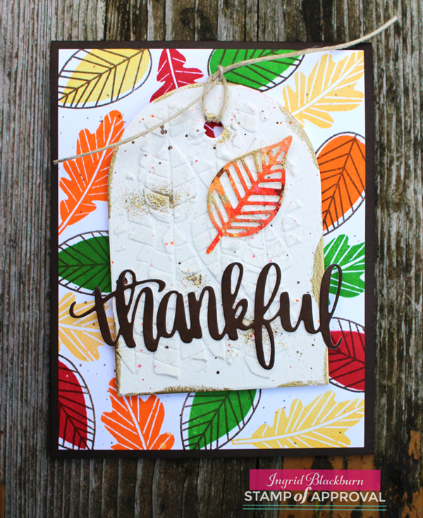 Counting Blessings Stamp of Approval card by Ingrid Blackburn