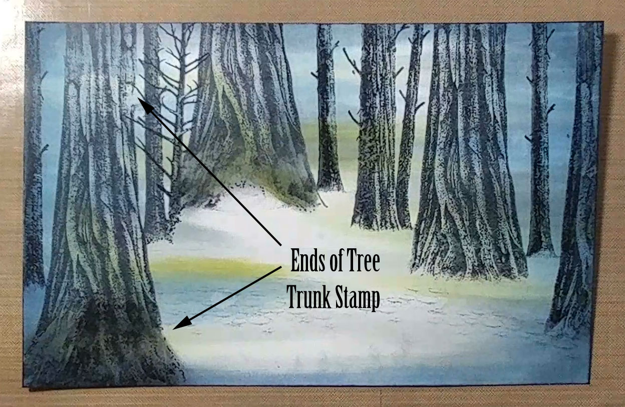 Stampscapes Tree Trunk Stamp
