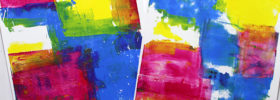 Colorful Bright Monoprint Backgrounds