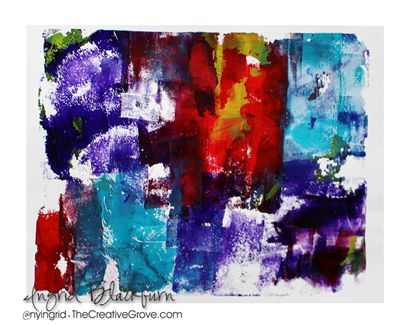 Abstract looking monoprint backgrounds